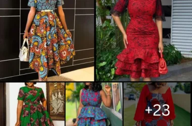 23 Beautiful Ankara dress for ladies