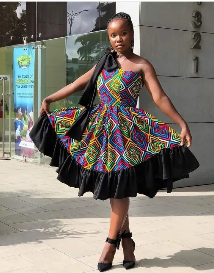 Simple South African Fashion Designs - Short Gown Styles