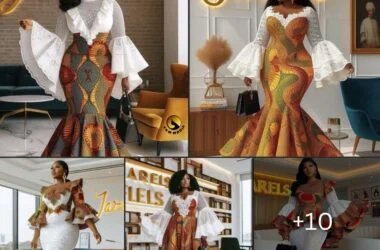 Unique Ankara Lace Styles For Women 2024