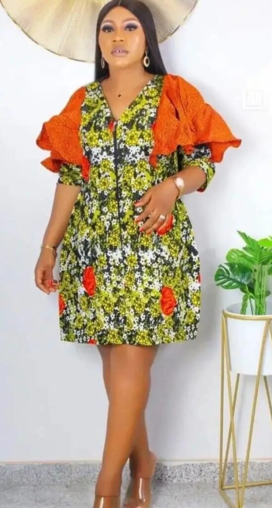 Ankara Short Gown Styles For Women - Simple Fashion Styles To Try On