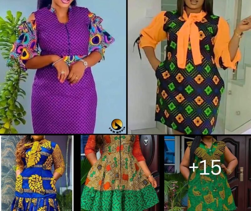 Ankara Short Gown Styles For Women - Simple Fashion Styles To Try On