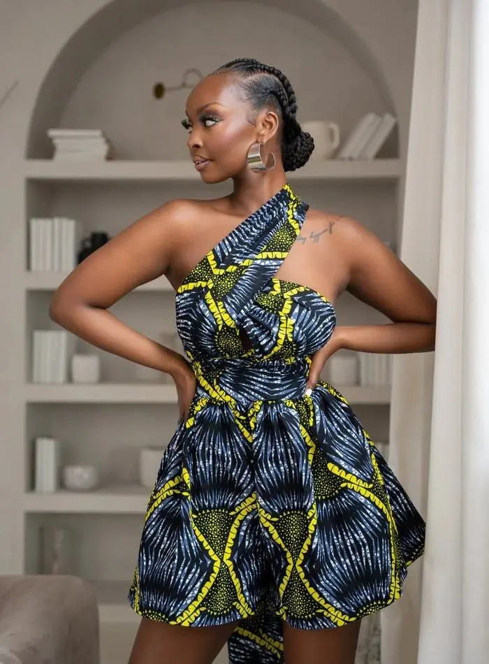 Simple Ankara dress styles for women - Short gown styles