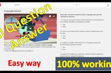 300+ YouTube Copyright School Answers and Questions
