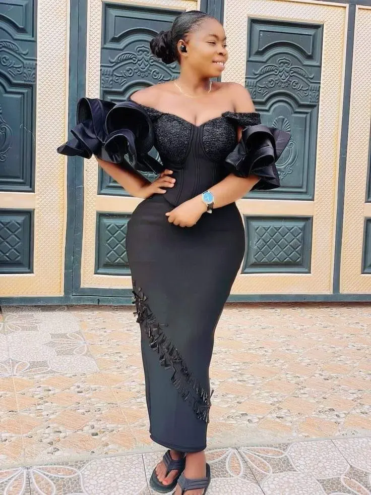 Black Latest African Dress Styles For Funerals