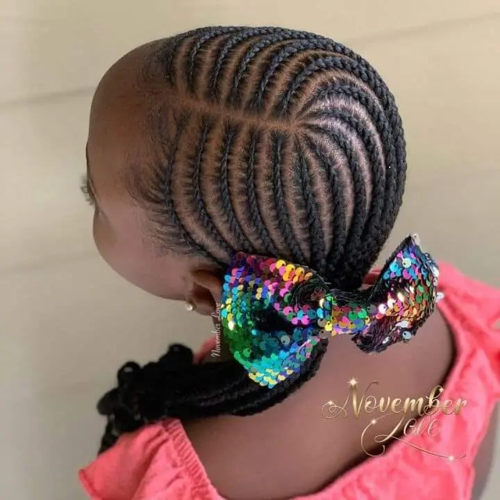 Cute hairstyles for kids - Cornrow hairstyle ideas for kids