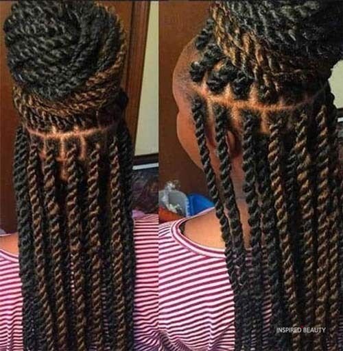 20 PHOTOS Senegalese twists styles + Hot twist hairstyles 