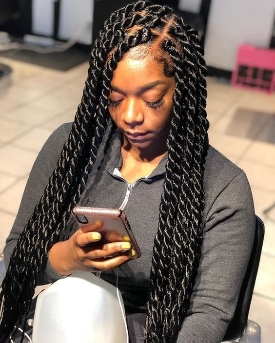 20 PHOTOS Senegalese twists styles + Hot twist hairstyles 