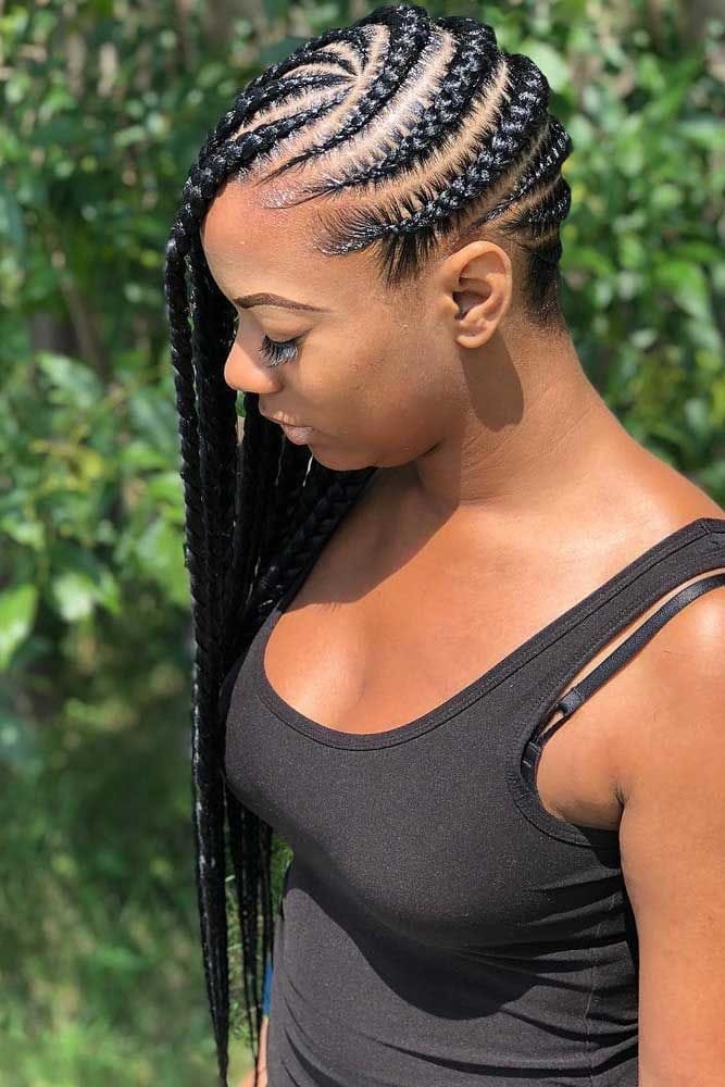 25 PHOTOS Cornrow braid designs - Knotless braids styles