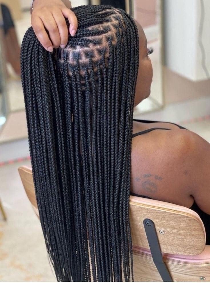 25 PHOTOS Knotless braids styles + Box braids hairstyles 