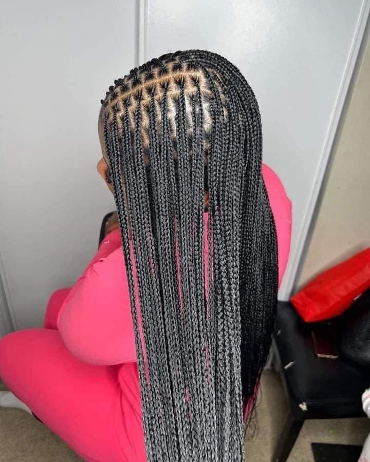 25 PHOTOS Knotless braids styles + Box braids hairstyles 