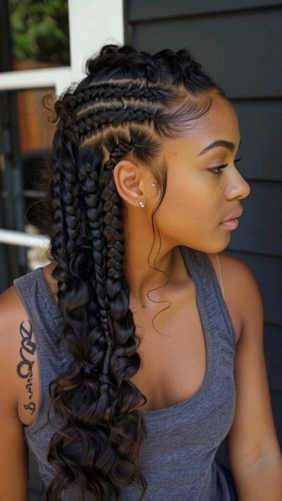 25 PHOTOS Knotless braids styles + Box braids hairstyles 