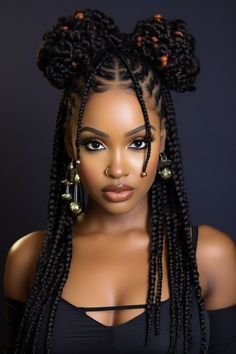 25 PHOTOS Knotless braids styles + Box braids hairstyles 