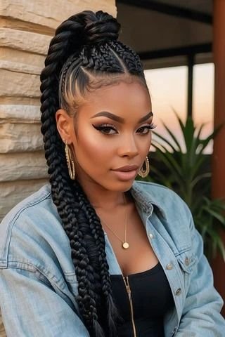 25 PHOTOS Knotless braids styles + Box braids hairstyles 