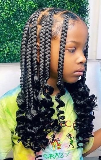 Kids' cornrow hairstyles + Box braids for kids