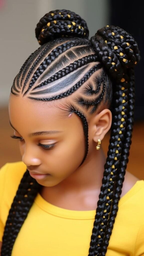 Kids' cornrow hairstyles + Box braids for kids