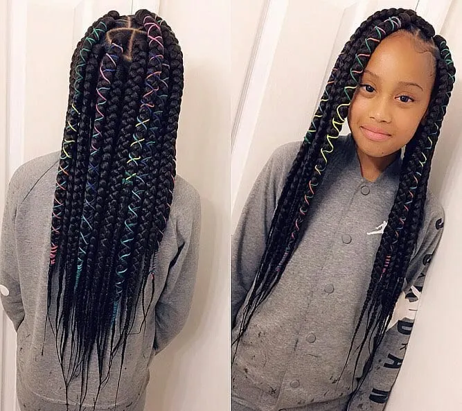 Kids' cornrow hairstyles + Box braids for kids