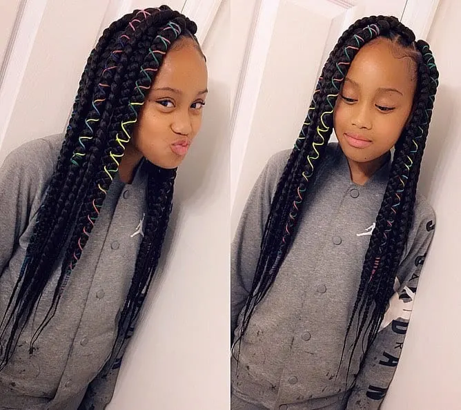 Kids' cornrow hairstyles + Box braids for kids