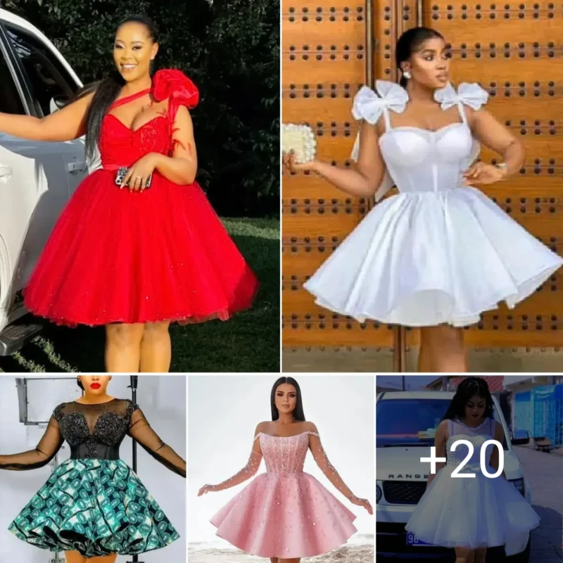 20 PHOTOS Short gown styles for wedding guests