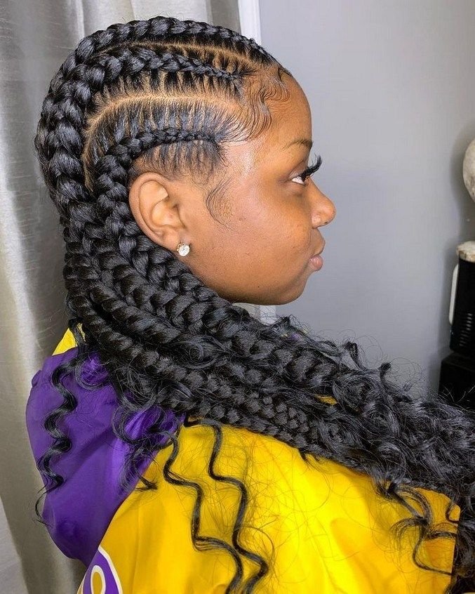 25 PHOTOS: Cornrow braid designs and Knotless braids styles