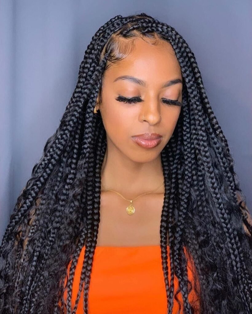 25 PHOTOS: Cornrow braid designs and Knotless braids styles