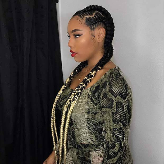 30 PHOTOS Cornrow braid designs + Box braids hairstyles new