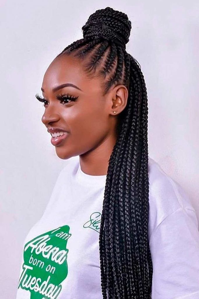 30 PHOTOS Cornrow braid designs + Box braids hairstyles new