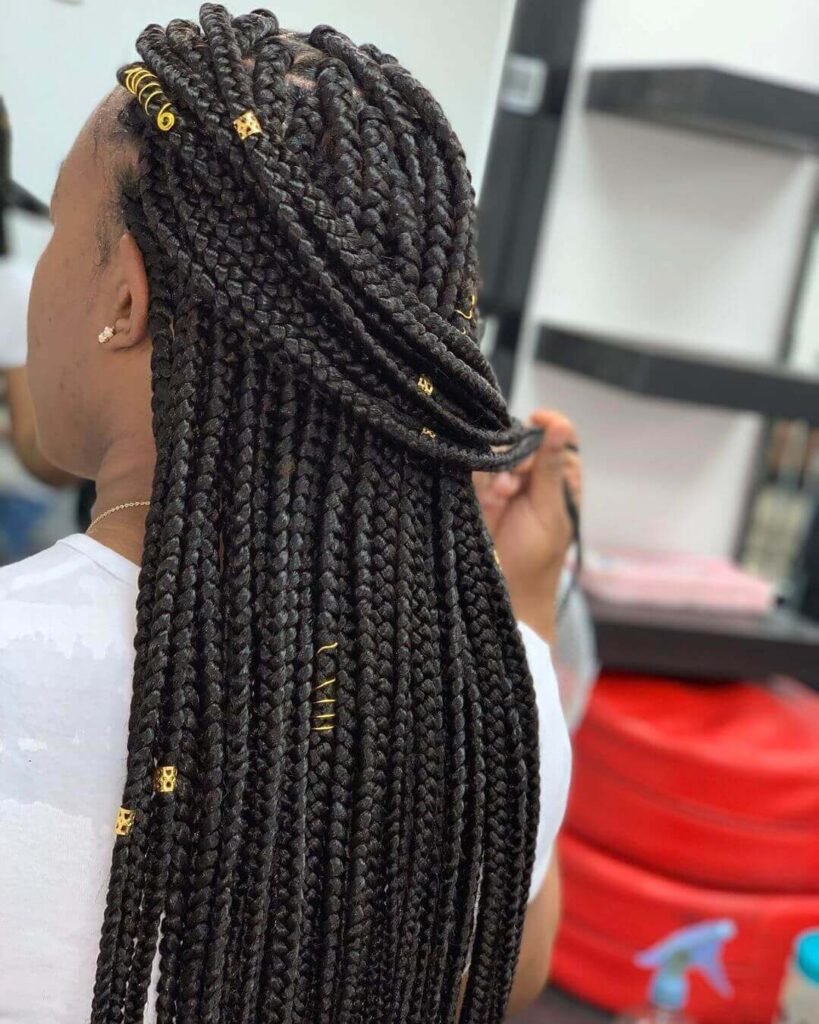 30 PHOTOS Cornrow braid designs + Box braids hairstyles new