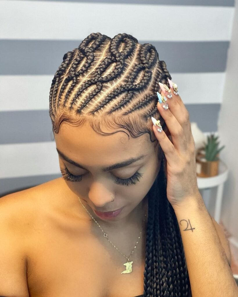 35 PHOTOS Cornrow braid designs + Knotless braids styles