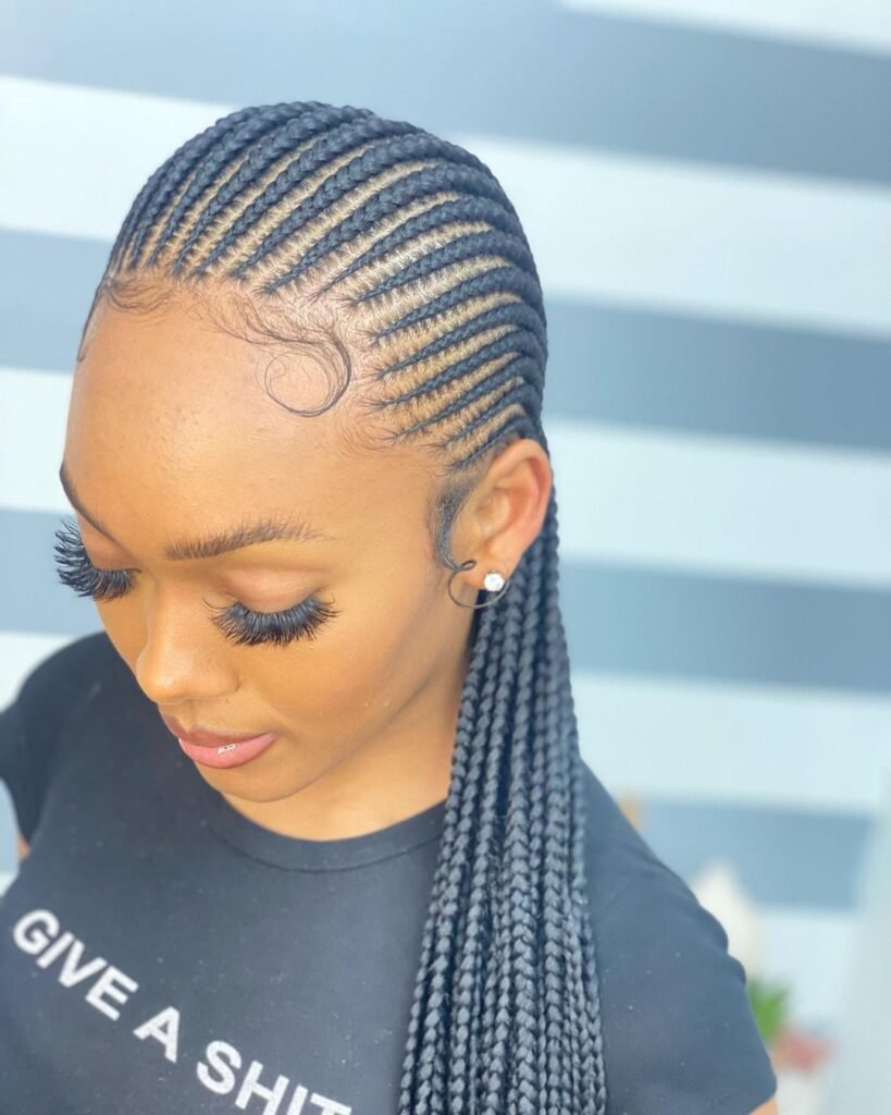 35 PHOTOS Cornrow braid designs + Knotless braids styles