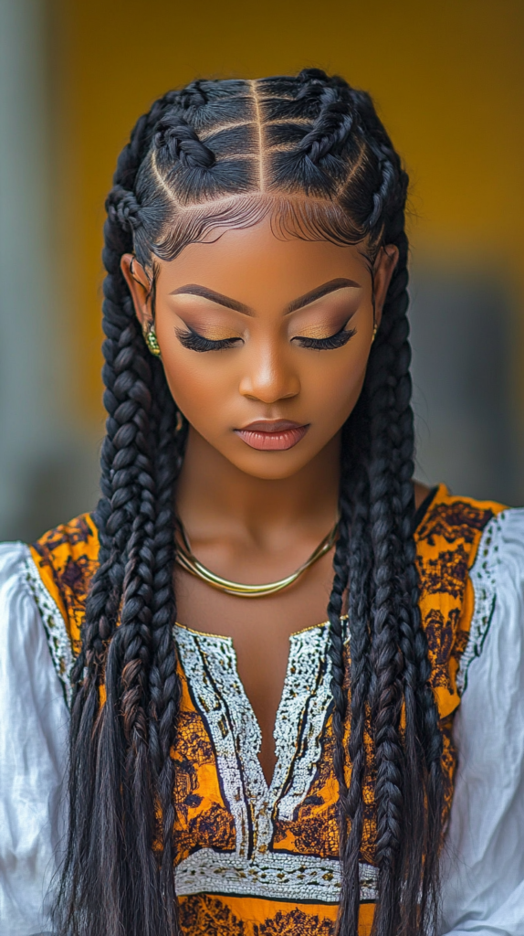 High-end braided hairstyles