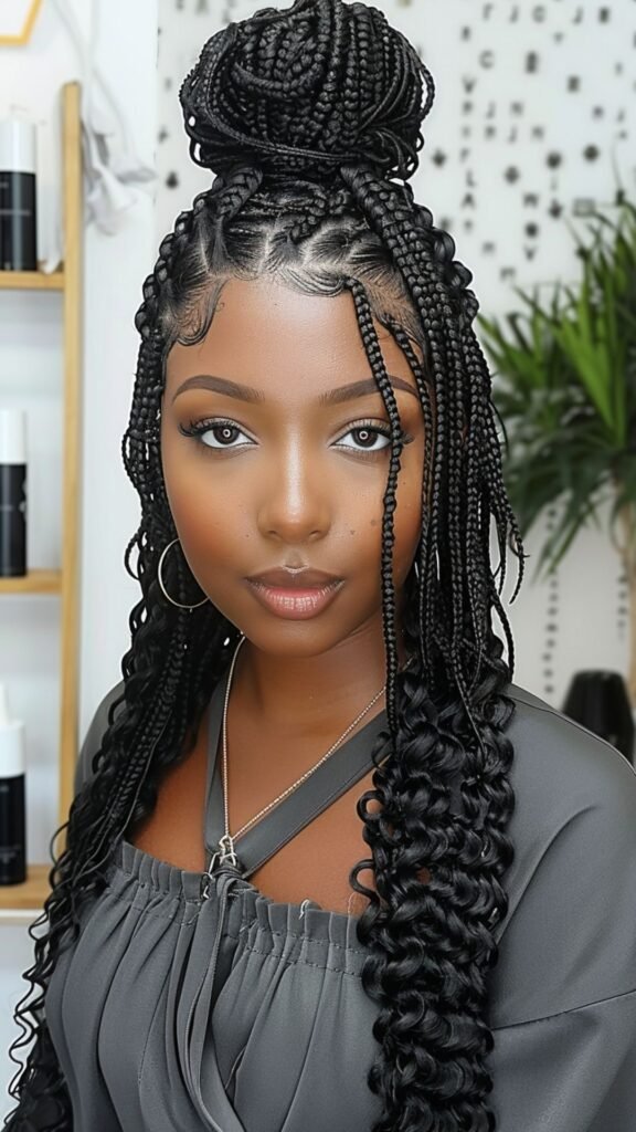 High-end braided hairstyles