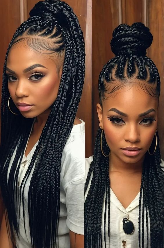 High-end braided hairstyles