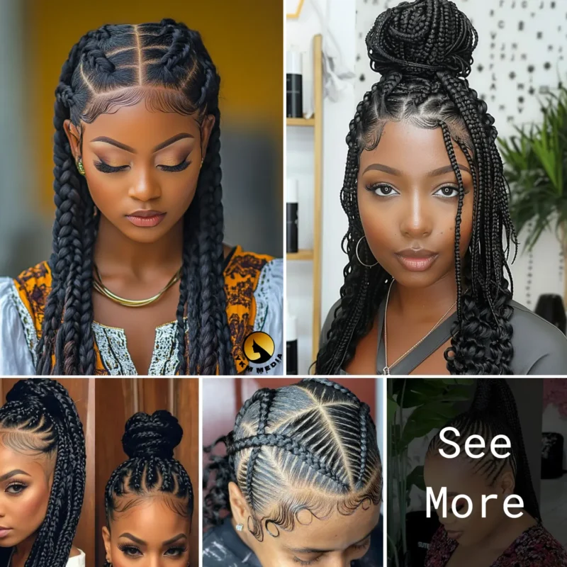 High-end braided hairstyles