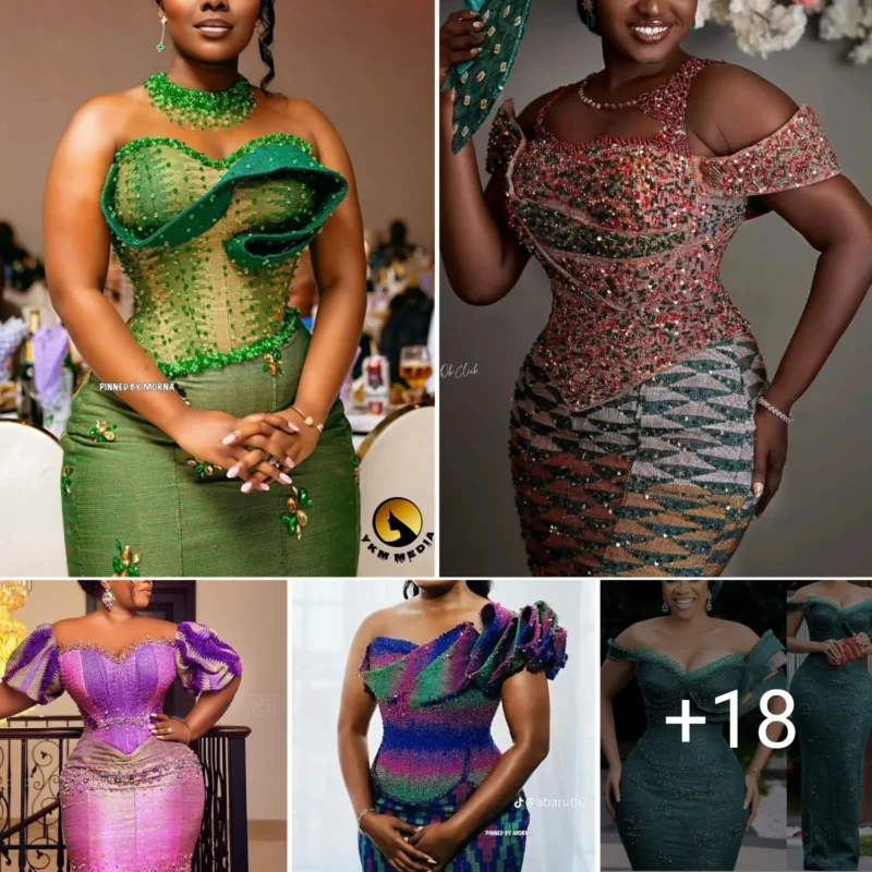 Modern Kente dress styles - Traditional Kente dress designs