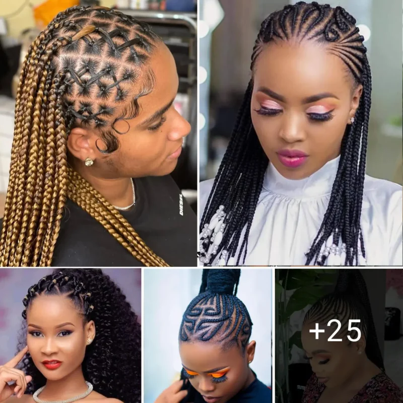 Professional cornrow hairstyles - Celebrity hairstyles for black women