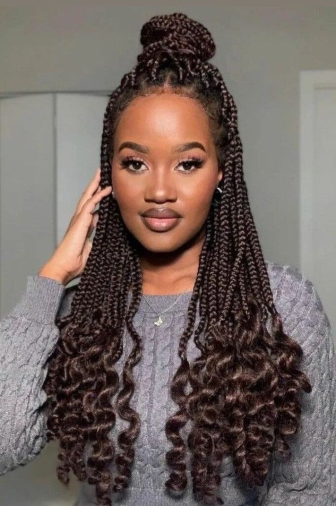 High-end braided hairstyles for events