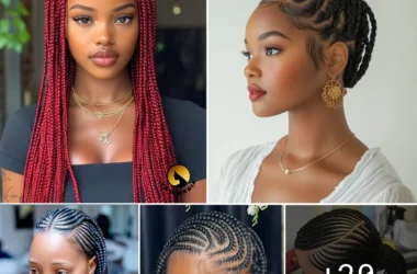 High-end braided hairstyles for events