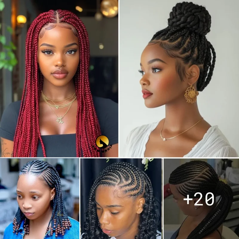 High-end braided hairstyles for events