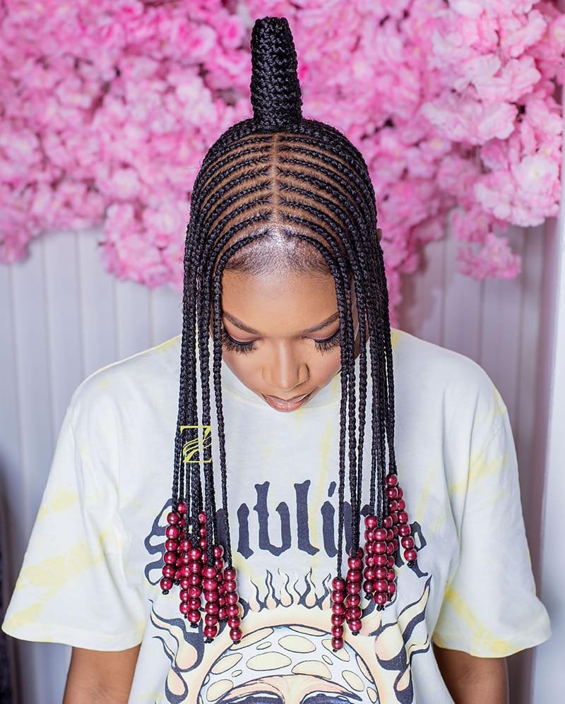 High-end braided hairstyles for events