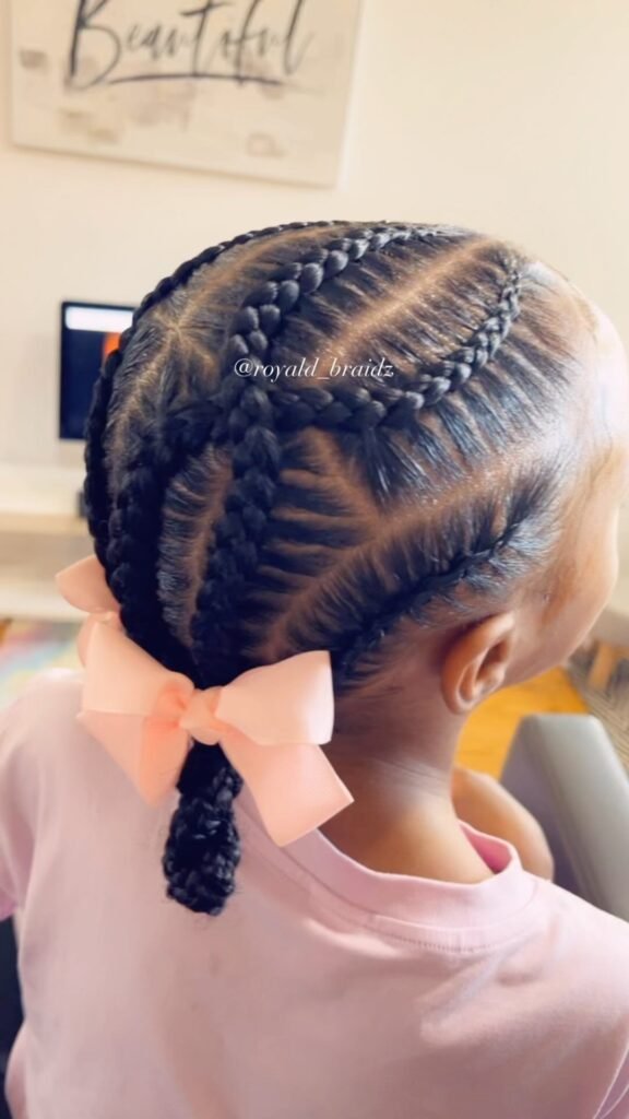 Top braided hairstyles with beads for kids and teens