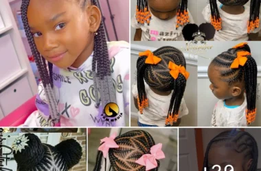 Top braided hairstyles with beads for kids and teens