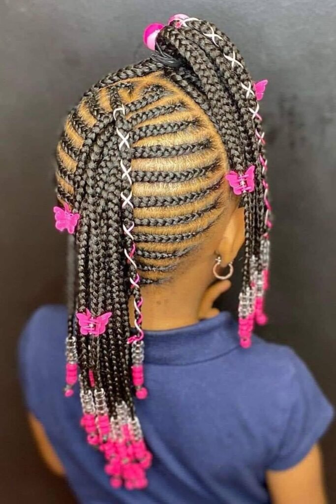 20+ PHOTOS Cornrow braids for kids