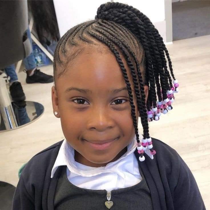 20+ PHOTOS Cornrow braids for kids