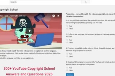 300+ YouTube Copyright School Answers and Questions 2025