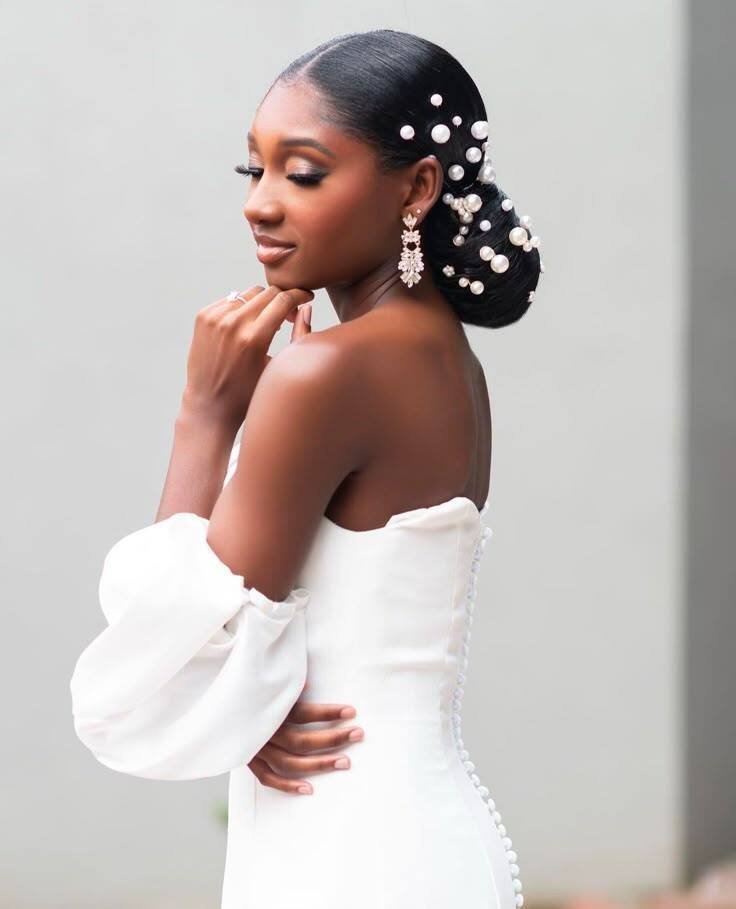 20 PHOTOS Black Bridal Braid Hairstyles With Accessories