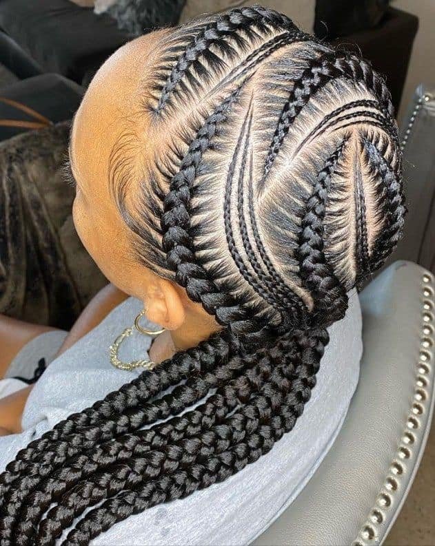 20 PHOTOS Designer Cornrow Hairstyles for Upscale Events 