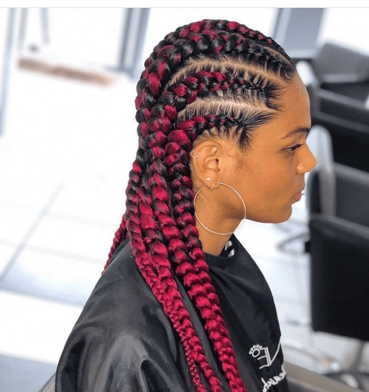 20 PHOTOS Ultra-glam Colorful Cornrows for Special Occasions