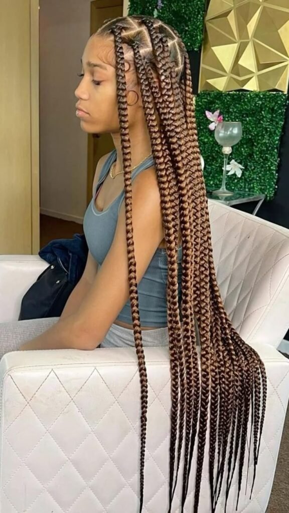 20 PHOTOS Hairstyles for Interviews – Box Knotless Braided Styles