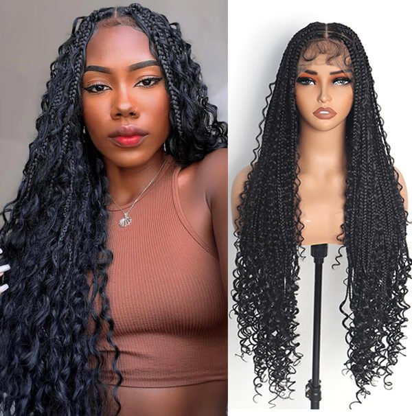 20 PHOTOS Luxury knotless curl braids for women