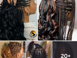 20 PHOTOS Luxury knotless curl braids for women